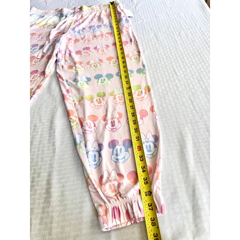 Disney Mickey Minnie Mouse Rainbow Ombre Pink Pajamas Set XXL MK659XSLSC NWT - Picture 6 of 14